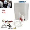 thumbnail image 3 of Universal Windshield Washer Bottle 12V Washer Pump Fluids Reservoir Sprayers Kit, 3 of 5