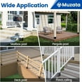 thumbnail image 2 of 1Pack Adjustable Post Protector (Range 3.5" to 6") Fence Post Protector High Up to 6inch Protects Mailboxes Deck and Fence from Rain Damage M074, 2 of 4