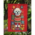thumbnail image 3 of Bichon Frise Holiday Christmas Garden Flag 11.25 in x 15.5 in, 3 of 5