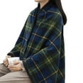thumbnail image 5 of Winter Throw Blanket Plaid Super Soft Polar Fleece Thermal Insulation Single-Breasted Shawl Nap Blanket for Daily Use Work Home School, 5 of 8