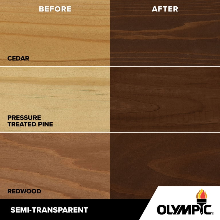 Olympic Maximum Clove Brown Semi-Transparent Exterior Wood Stain photo 7