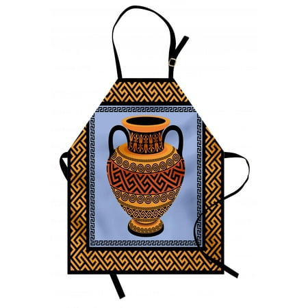 Greek Key Apron Frame With Traditional Vintage Square Ornament