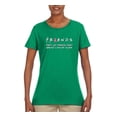 thumbnail image 2 of Don't Let Friends Alone Awareness Womens Graphic T-Shirt, Kelly, 3XL, 2 of 3