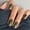 A3, variant on YTTAL Buy 2 Get 1 Free Buy 4 Get 2 Free Black Silver Gradient Cat Eye Press On Nails Long Almond Gothic Reusable Manicure Kit