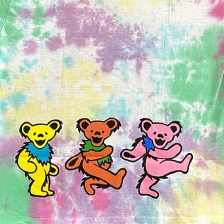 LGB パーティーアニマルズ タンクトップ Grateful Dead Women's Graphic Dancing Bears Tie Dye T-Shirt (M/L