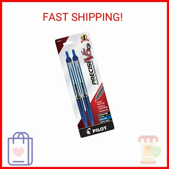 Pilot Precise V5 Rt Refillable & Retractable Liquid Ink Rolling Ball Pens, Extra