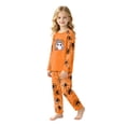 thumbnail image 5 of Family Halloween Pajama Set Long Sleeve Crew Neck, Soft Halloween Family Pajamas with Ghost Colorful Hat Print, Spooky Matching Halloween Pajamas Sleepwear, 5 of 7