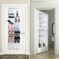 thumbnail image 5 of LEHOZIHEQ Over the Door Shoe Organizer, Large Capacity Hanging Shoe Rack, Crystal Clear Over The Door Hanging Shoe Organizer, 5 of 8