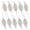 White, variant on Pack of 10 Flexible Holiday Leaves Set Christmas Tree Decors for Unique Christmas Tree Ornament with Easy Installation