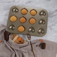 thumbnail image 2 of 6/12-Cavity Chestnut-Shaped Cake Pan Pastry Mould Bakeware Non-Stick Oven Baking, 2 of 5