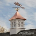thumbnail image 3 of Good Directions Jumping Horse and Rider Weathervane, Pure Copper - 33"L, 3 of 5