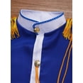 thumbnail image 6 of Aislor Unisex Girls Boys Deluxe Marching Band Uniform Sets Royal Guard Show Festival Costume 3-12 Royal Blue C 9-10, 6 of 7