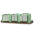 thumbnail image 6 of Studyset Mini Greenhouse 10' x 3' x 2.5',Green House with Roll-Up Zipper Door,Heavy Duty PE Cover,Sturdy Steel Frame,Waterproof Portable Garden Plant Tent,Large Walk in Green Houses for Outside, 6 of 6