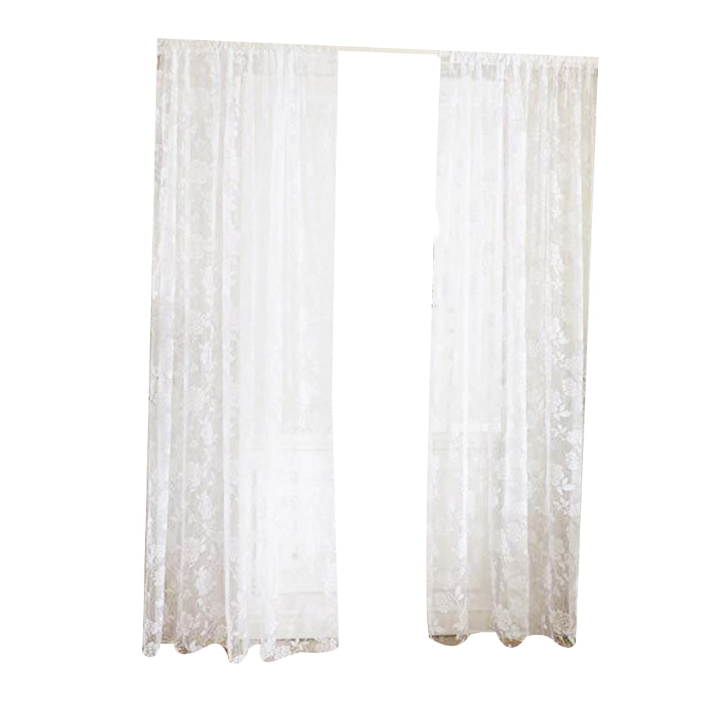 Tureclos Floral Embroidered Sheer Curtains Living Roomph Bedroom Crinkled Window Curtains Walmartcom Walmartcom Tureclos Floral Embroidered Sheer Curtains Living Roomph Bedroom Crinkled Window Curtains Walmartcom Walmartcom