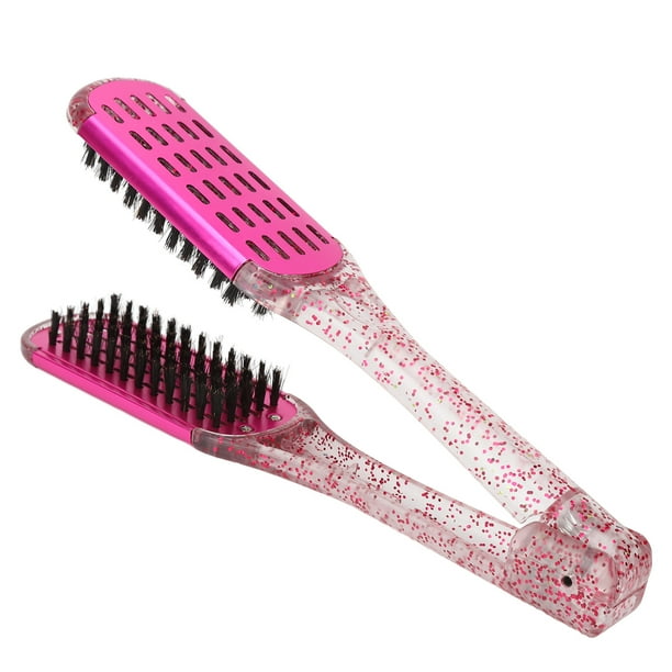 Cepillo Para El Cabello De Doble Cara, Cepillo Alisador De Aluminio Ergonómico Para El Cabello Suave Y Seguro Para El Hogar