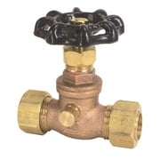 Mueller Industries 105-613NL 1/2 in. Brass Compression Stop and Waste Valve