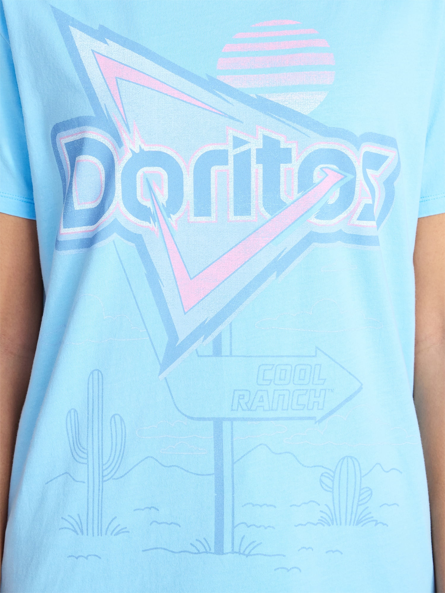Doritos Cool Ranch Women's Graphic Tee with Short Sleeves, Sizes XXS-XXL