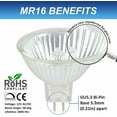 thumbnail image 2 of Simba Lighting Halogen MR16 12V 50W Bulbs GU5.3 2-Pin EXN Cover Glass, 10-Pack, 2 of 10