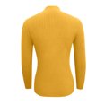 thumbnail image 4 of Annhoo Womens Sweaters Long Sleeve Mock Neck Slim Knitted Pullover Shirts Fashion Elegant Side Button Tops, 4 of 4
