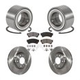 thumbnail image 1 of Transit Auto Front Wheel Bearing Disc Brake Rotors and Ceramic Pads Kit for Car 2009-2013 Mazda 6 3.7L KBB-100283, 1 of 11