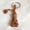 Guanyin 2, variant on Peach Wood Buddha Keychain Wooden Guanyin Bodhisattva Cloth Bag Buddha Keyring Pendant Travel Craft Ornament
