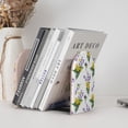 thumbnail image 6 of Lsque Lavender Flowers Printed Wood Bookends,Non-Skid Bookend for Shelves,Heavy Duty Support Bookends,Non-Slip Foam Pads for Office, Home, and Library,1 Pair, 6 of 8