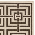 thumbnail image 5 of SAFAVIEH Linden Derbhile Geometric Squares Area Rug, Natural/Brown, 4' x 6', 5 of 6