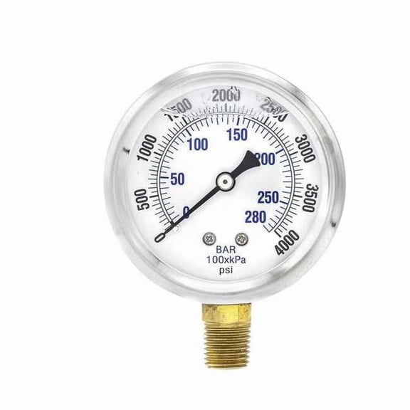 Pic Gauges Pressure Gauge,1/4 in. NPT,2-1/2 in. PRO-201L-254Q
