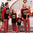 thumbnail image 1 of Merry Xmas Letter Print Family Christmas Pajamas Set 2024 New Year Clothes Adults Kids Matching Outfit Baby&Dog Romper Xmas Look, 1 of 4