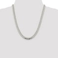 thumbnail image 5 of White Sterling Silver chain Curb Men's 22 in 7.8 mm, 5 of 5