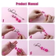 thumbnail image 6 of Osdhezcn Metal Keyring Handmade Bead Piercing Keyring Perfect for Women Girl Unique Gift Metal DIY Bead Keychain Multifunctional, 6 of 18