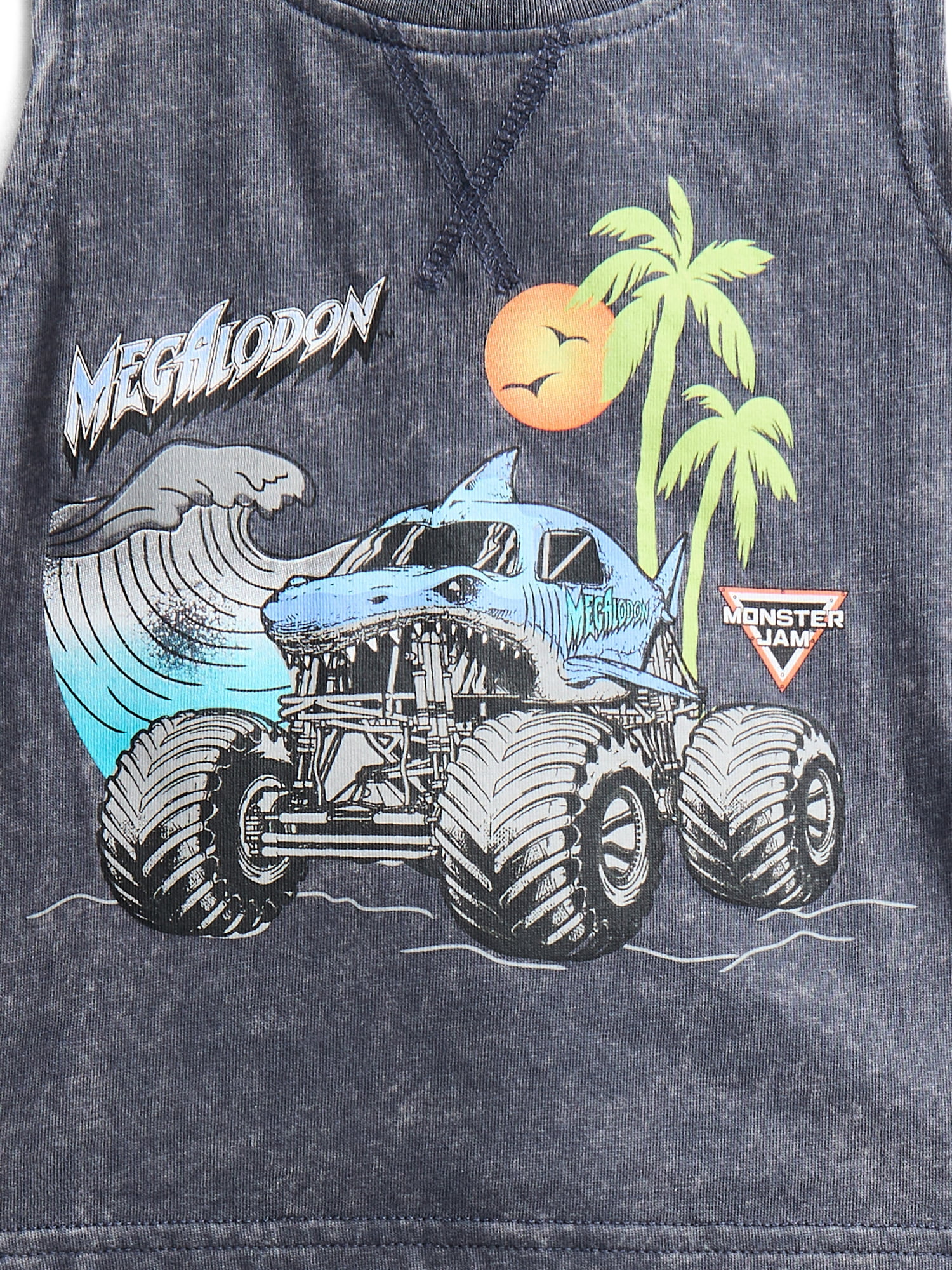 Monster Jam Baby Boys Sleeveless Graphic Tank Top and Shorts Set, 2-Piece, Sizes 0/3M-24M