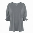 thumbnail image 4 of Godom Women's 2025 Fashion Tops 3/4 Length Sleeve Business Casual Blouses Summer Tees Shirts, 4 of 7