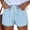 Light Blue, variant on Jean Shorts for Women High Waisted Pull On Drawstring Waist Trendy Denim Jorts Summer Casual Jean Shorts with Pockets Summer Comfortable Going Out Sweatpants Fashion Short 2026 Blue L