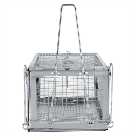 HERCHR Live Rats Trap Humane Live Animals Cage 10.31 x 5.51 x 4.49 Indoor & Outdoor Catch and Release Mouse Rodents for Chipmunk, Rabbits, Squirrel, Raccoon, Mole, Gopher, Small Rodent (The Best Way To Catch A Mouse In Your House)