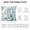 thumbnail image 5 of Qinduosi Nautical Coastal Beach Throw Pillow Covers Inch Ocean Blue White Coral Pillow Covers Set of Summer Holiday Outdoor Decorative Pillows Couch Pillow Cases for Home Couch Bed Sofa Chair Decor, 5 of 5