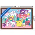 thumbnail image 3 of Hello Kitty and Friends - Happiness Overload Wall Poster, 14.725" x 22.375" Framed, 3 of 6