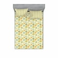 thumbnail image 2 of Ambesonne Forest Fitted Sheet & Pillow Sham Set, Trees Hearts and Flowers, Twinxl, Multicolor, 2 of 3