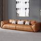 thumbnail image 3 of Hot Sale Light Luxury Leather Sofa First Layer Cowhide 3 Seater L Shaped Sofa Full Body Chaise Corner Down Sofa Divano Furniture My Lux Decor Round, 3 of 14