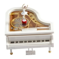 Wovilon Rotating Dancing Girl Piano Music Box Valentine's Day Birthday Gift