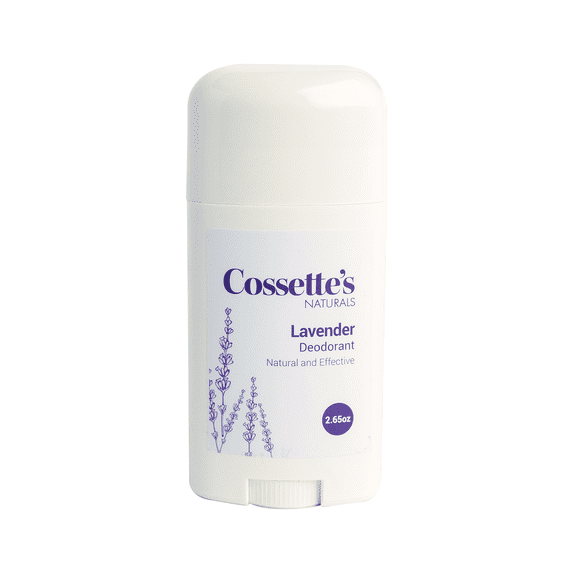 Cossette's Naturals - Natural Deodorant for Men and Women, Aluminum Free w/ Essential Oils. (Lavender, 2.65 oz (1 Pack))