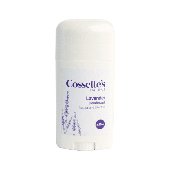 Cossette's Naturals - Natural Deodorant for Men and Women, Aluminum Free w/ Essential Oils. (Lavender, 2.65 oz (1 Pack))