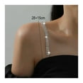 thumbnail image 6 of Dbuoem Bra Shoulder Strap Sparkling Rhinestone Shoulder Straps Adjustable Women Underwear Accessories, 6 of 8