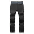 thumbnail image 3 of Leodye Casual Men Color Block Pockets Sports Long Cargo Pants Quick Drying Breathable Work Trousers Black S(S), 3 of 8