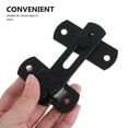 thumbnail image 3 of Barn Door Lock Latch Heavy Duty Carbon Steel Black Classic Design for Door Security, 3 of 8