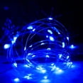 thumbnail image 2 of 12 Pack Fairy Lights Battery Operated String Lights 7 Feet 20 Led Waterproof Christmas Lights Silver Wire Firefly Starry Lights for Bedroom DIY Party Wedding Patio Christmas Indoor Decor, Blue, 2 of 7