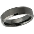 thumbnail image 2 of Jewelry Avalanche Gunmetal Tungsten Wedding Band for Men/Women, Beveled Edge, 6MM, size 10.5, 2 of 3