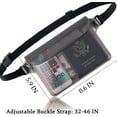 thumbnail image 2 of FacoFaco 2-Pack Waterproof PVC Pouch with Adjustable Waist Strap, Black Clear, 2 of 9