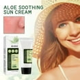 ZGVV Aloe Soothing Sunscreen Cream, Face Sunscreen Oilfree, Sunscreen