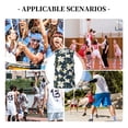 thumbnail image 6 of Honeii Lilies Flowers print basktball shirt for men and women, Unisex basketball jersey for Theme party-3X-Large, 6 of 6